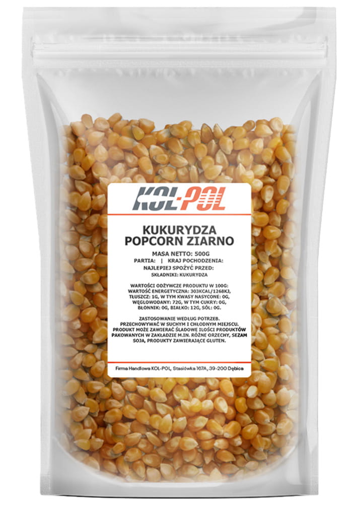 Kukurydza popcorn ziarno 500 g.