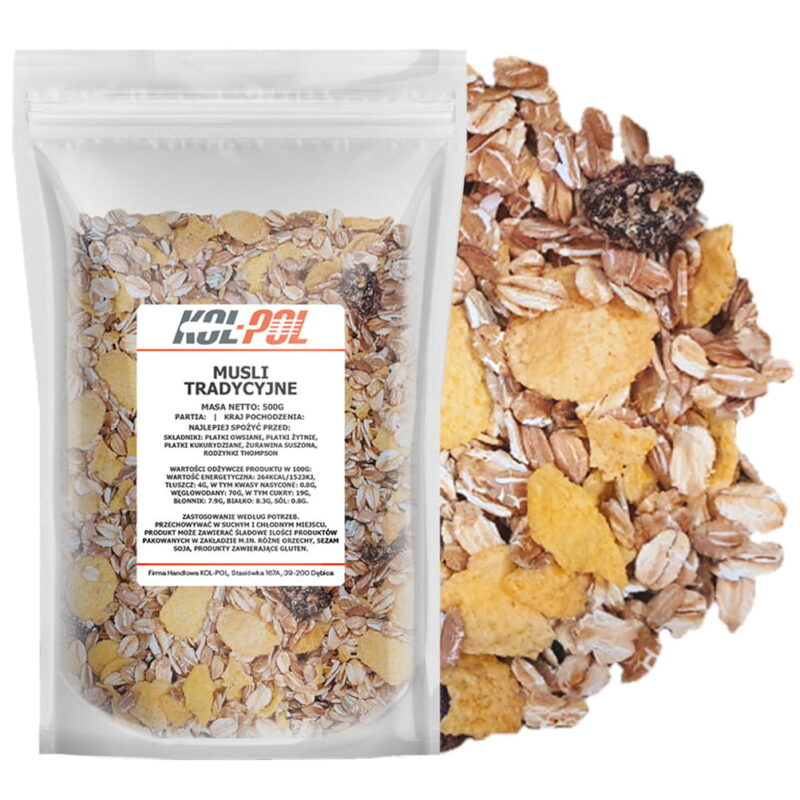 Musli tradycyjne 500g.