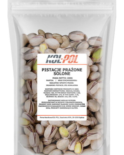 Pistacje prażone solone 200g.