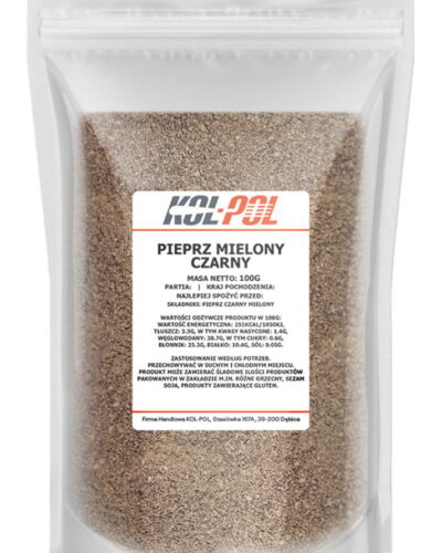 Pieprz czarny mielony 100g.