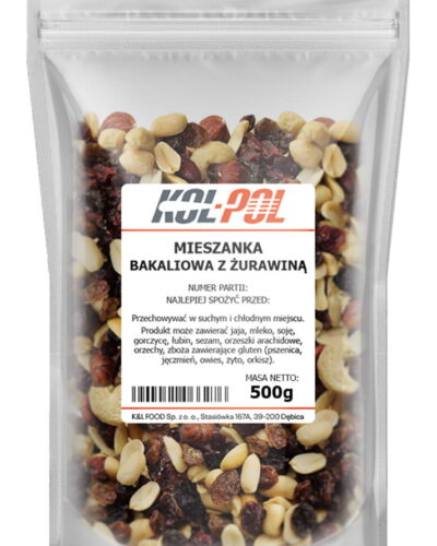 Mieszanka bakaliowa z żurawiną 500g.