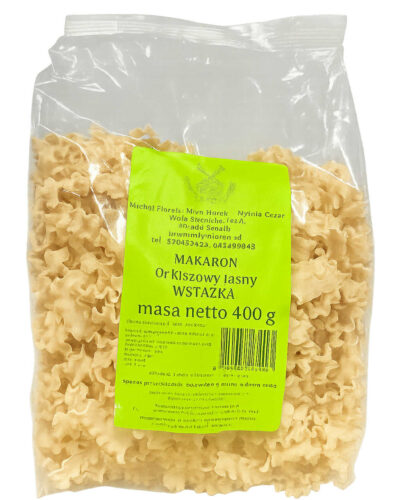 Makaron orkiszowy jasny Młyn Florek wstążki 400g.
