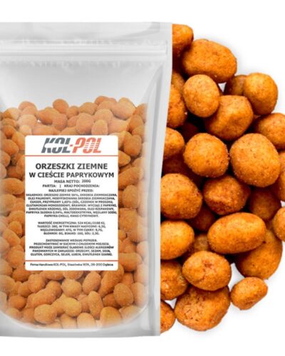 Orzeszki ziemne w cieście paprykowym 200g.