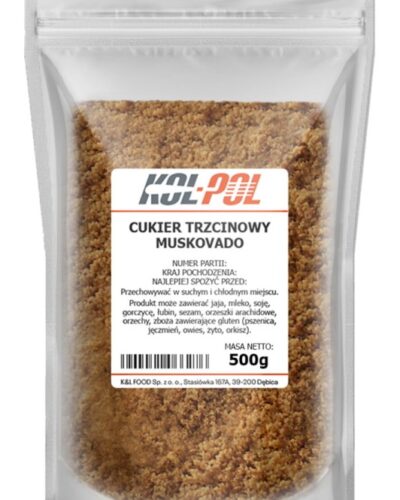 Cukier trzcinowy Muscovado 500g.