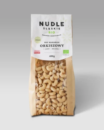 Nuddle Śląskie Eko Makaron orkiszowy "kolanka"
